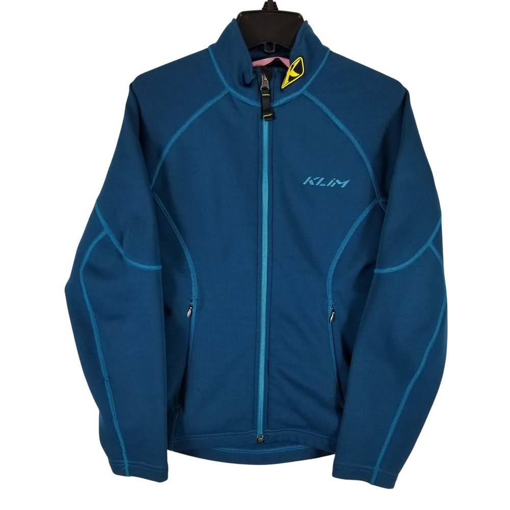 Klim Full Zip Fleece Lined Jacket‎ Women XS Teal Midlayer Performance 3144